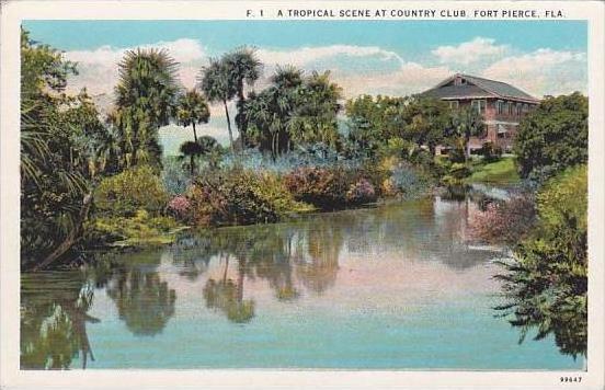 Florida Fort Pierce Tropical Scene At Country Club