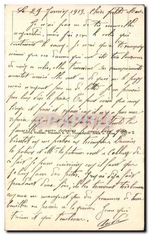 Old Postcard Bad Nassau burghol Mil Turm