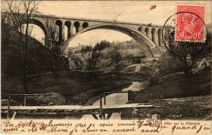 CPA AK LUXEMBOURG Pont sur la Petrusse LUXEMBURG (803856)