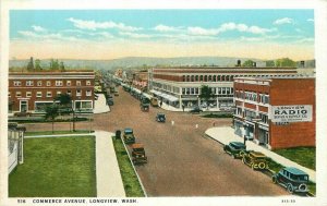 Andrews Automobiles Commerce Avenue Longview Washington 1920s Postcard 20-7138