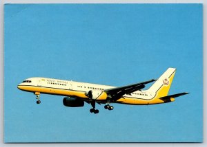 Airplane Postcard Royal Brunei Airlines Airways Boeing 757 V8-HBI FM13