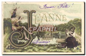 Old Postcard Fancy Jeanne Surname