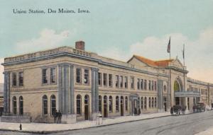 Iowa Des Moines Union Station 1914