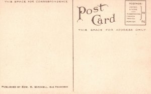 Vintage Postcard 1910's Ocean Cape Foulweather Lighthouse at Night Oregon OR