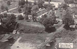 Angola Indiana Aerial ViewSilver Lake Court Real Photo, Slight Wear On Sides PC