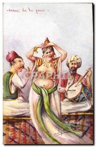 Postcard Old Orientalism Fancy Dance