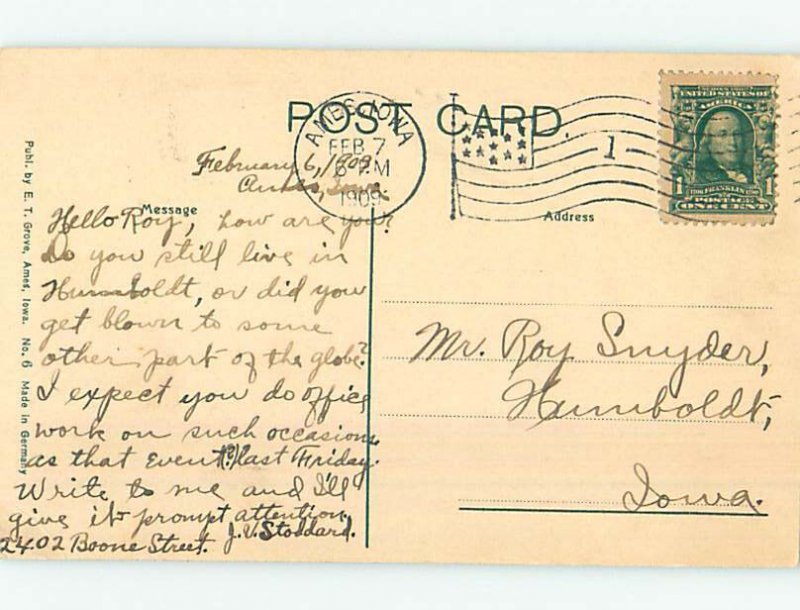 Pre-Chrome COLLEGE SCENE Ames Iowa IA AG7958