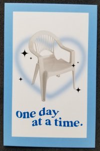 [AG] P641 Love Heart Greeting Chair (postcard) *New