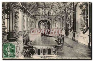 Fecamp Old Postcard The Benedictine room Abbes