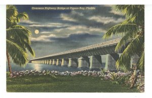 FL - Key West. Overseas Highway Bridge at Pigeon Key ca 1938