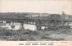 Freetown Sierra Leone West Africa Swea River Railroad Bridge Postcard AA1640