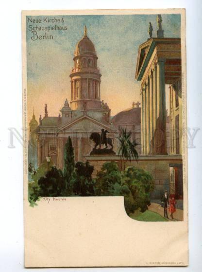 147379 GERMANY BERLIN by KLEY Vintage litho undivided postcard