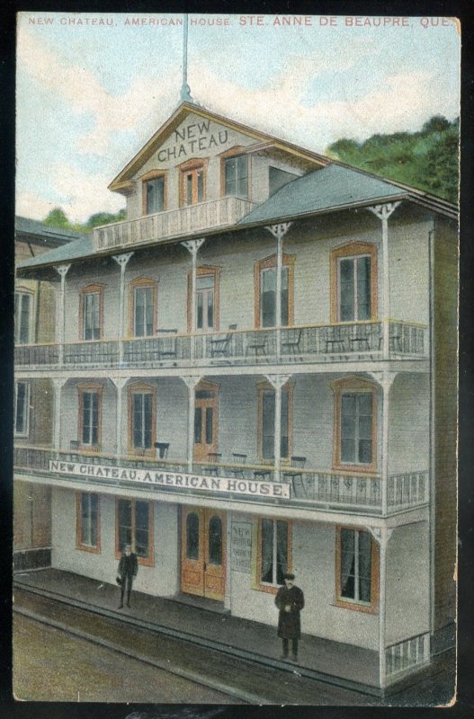 h746 - STE. ANNE DE BEAUPRE Quebec Postcard 1910s American House