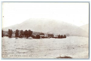 c1910 Mountain Island Under Water Missoula Montana MT Antique Posted Postcard