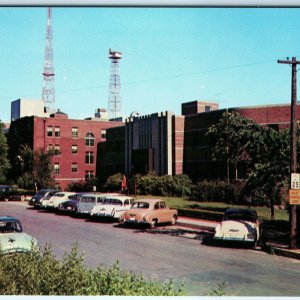 c1950s Des Moines, IA Raymond Blank Memorial Children Hospital Roadside Car A308