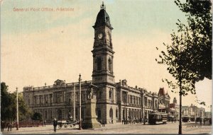 General Post Office Adelaide Australia Horse Wagon Trolley Postcard E75