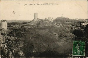 CPA Crozant Ruines et Village FRANCE (1050245)