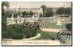 Paris Old Postcard Tuileries Garden