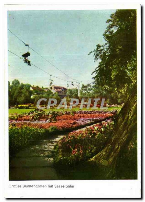 Postcard Modern Höhenpark Killesberg Grosser Blumengarten put Sesselbahn