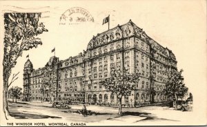 Canada The Windsor Hotel Montreal Chrome Postcard 03.60