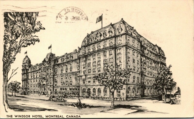 Canada The Windsor Hotel Montreal Chrome Postcard 03.60 