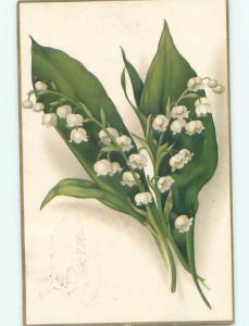 Very Old Foreign Postcard BEAUTIFUL FLOWERS SCENE AA4455