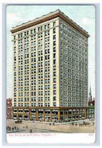Vintage The Nicolas Building Toledo Ohio Postcard P138E