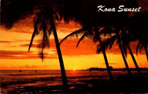 Hawaii Beautiful Sunset At Kona 1980