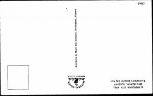 Postcard BUILDING SCENE Birmingham Alabama AL AM7446