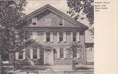 Delaware New Castle Amstel House Built 1730 Albertype