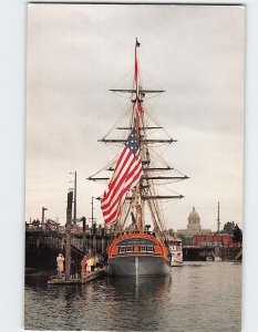 Postcard Replica Tall Ship Lady Washington Olympia Washington USA