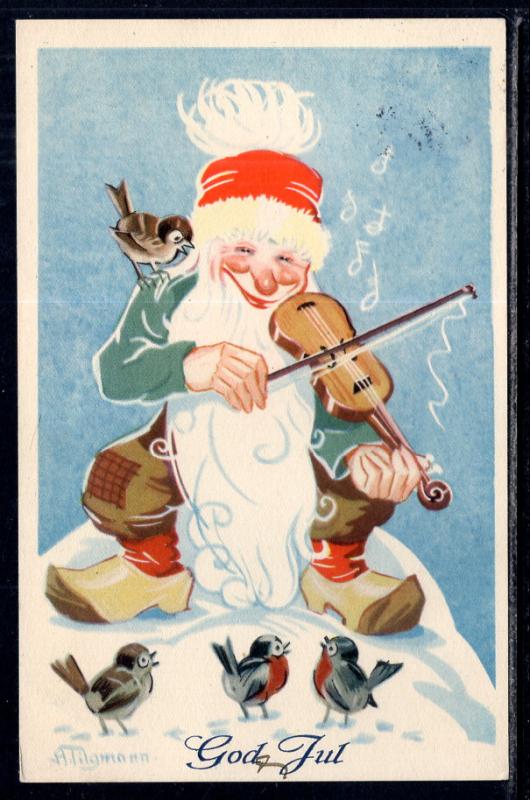 New Year Gnome Playing Violin