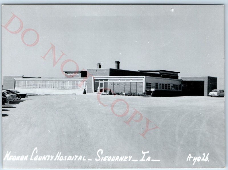 c1950s Sigourney, IA RPPC Keokuk County Hospital Real Photo Postcard