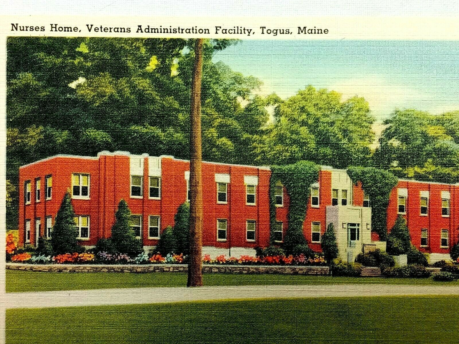 Vintage Postcard 1930's Nurses Home Veterans Administration Facility