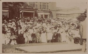 St Clements Garden Party YMCA Lancashire Antique RPC Postcard