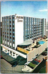 Dayton Ohio OH, Stratford House, Downtown Luxury Motor Hotel, Vintage Postcard