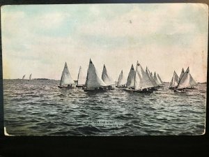 Vintage Postcard 1907-1915 Ready for the Start Toronto Bay Canada