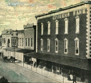 Rogers Arkansas AR First Street Looking South Street View 1911 Vtg Postcard M13