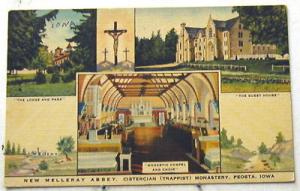 G284   PEOSTA,  IA.   POSTCARD, MELLERAY ABBEY