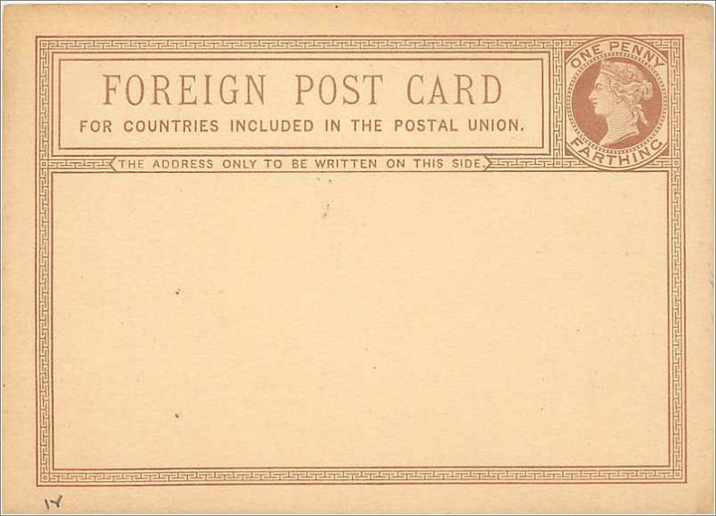 Entier Postal Stationery Postal Britain Great Britain 1 / 2p Farthing