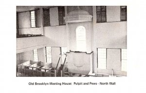 Connecticut  Brookliyn Meeting House, Pulpit and Pews