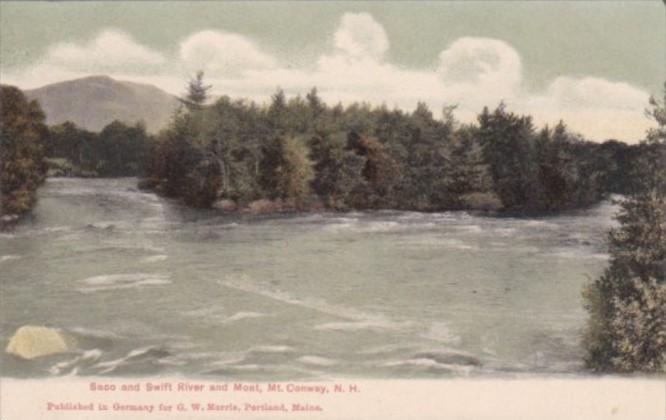 New Hampshire White Mountains Saco and Swift River and Moat Mount Conway