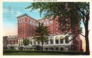 Vintage Postcard 1937 Good Food In Neil House Pinetrees Landmark Columbus Ohio