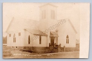 J99/ West Alexandria Ohio RPPC Postcard c1910 Brethren Church  168