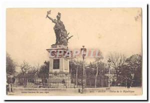 Agen Old Postcard Statue of the Republic