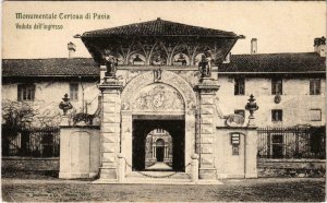 CPA Monumentale Certosa di Pavia veduta dell'Ingresso ITALY (803328)
