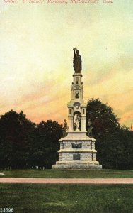 Vintage Postcard Soldiers' & Sailors' Monument Historic Landmark Bridgeport CT