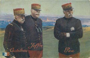 ww1 French & Belgian military characters leaders generals marshals postcards lot