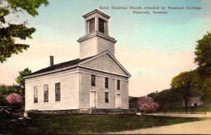 Vermont Plymouth Union Christian Church Attended By President Coolidge Handco...