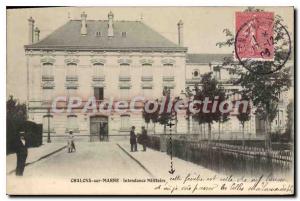 Old Postcard Chalons Sur Marne Stewardship Millitaire